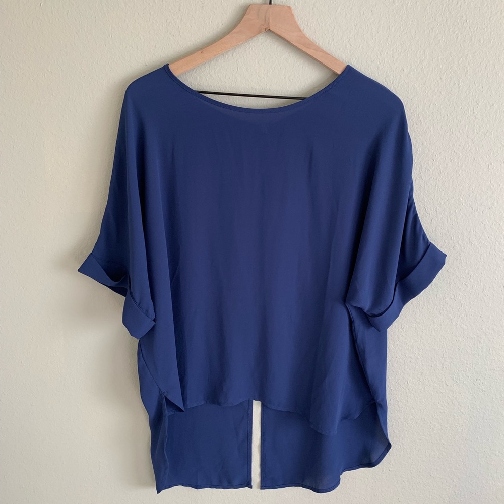 Lumiere | Zip Up Back Dolman Hi-Low Boxy Top